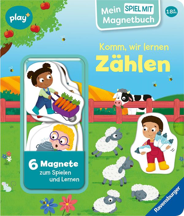 Play+ Mein Spiel mit-Magnetbuch Komm, wir lernen Zählen - ab 18 Mon...