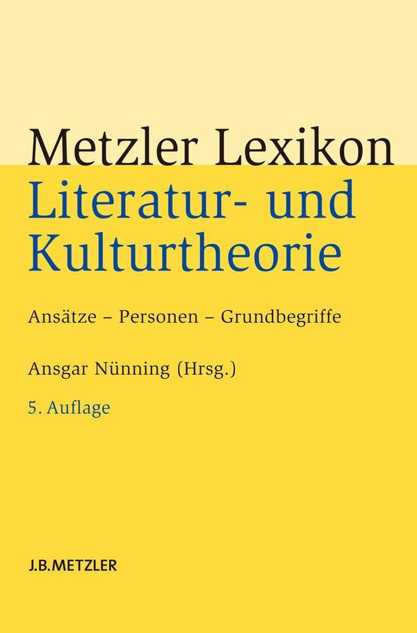 Metzler Lexikon Literatur- und Kulturtheorie (Buch)