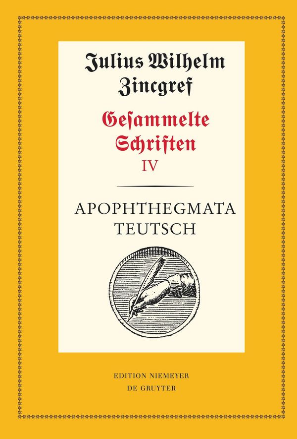 Apophthegmata teutsch (Buch)