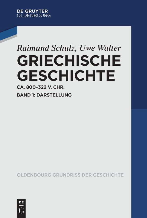 Griechische Geschichte Band 1 - Raimund Schulz (Buch)