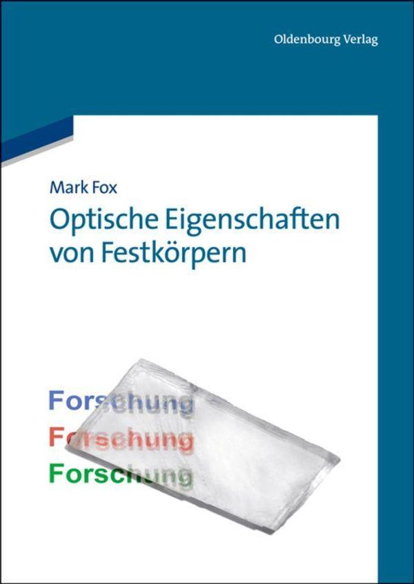 Optische Eigenschaften von Festkörpern - Mark Fox (Buch)