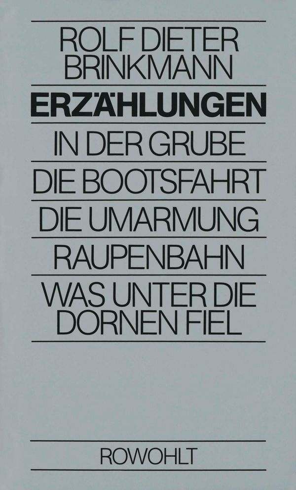 Erzählungen - Rolf Dieter Brinkmann (Buch)