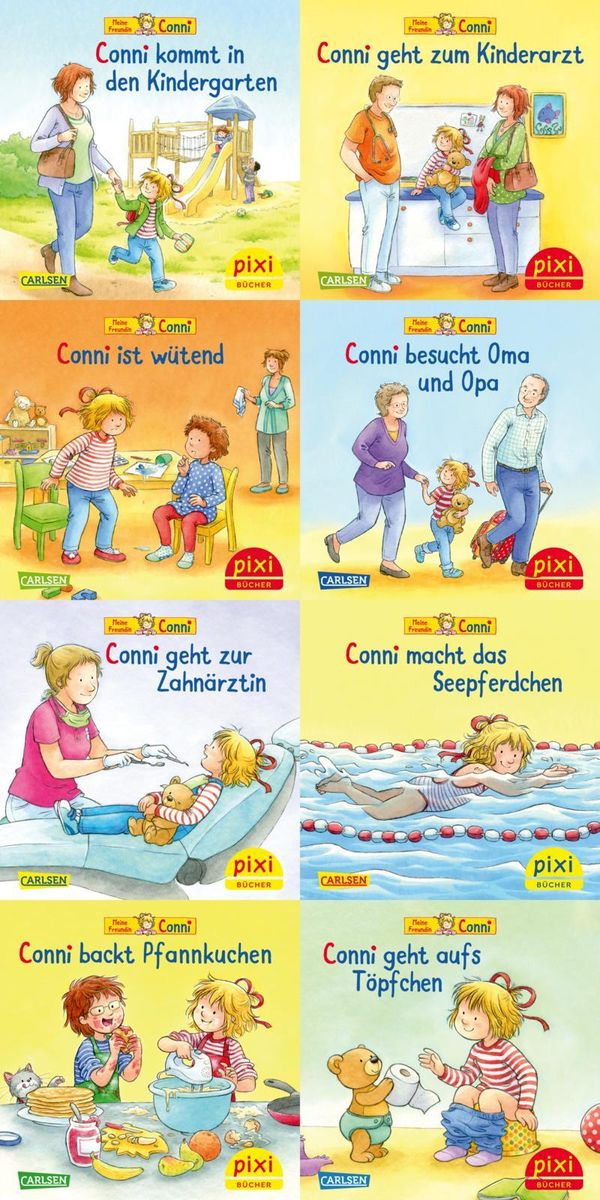 Pixi-Bundle 8er Serie 275: Connis bunte Welt (8x1 Exemplar) (Buch)