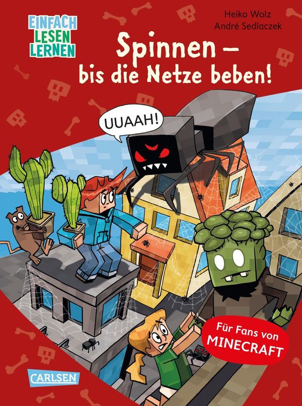 Minecraft 8: Spinnen - bis die Netze beben! - Heiko Wolz (Buch)