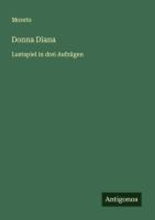 Donna Diana - Moreto (Buch)