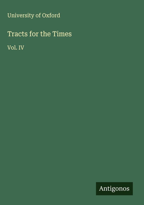 Tracts for the Times - University Of Oxford (Buch)