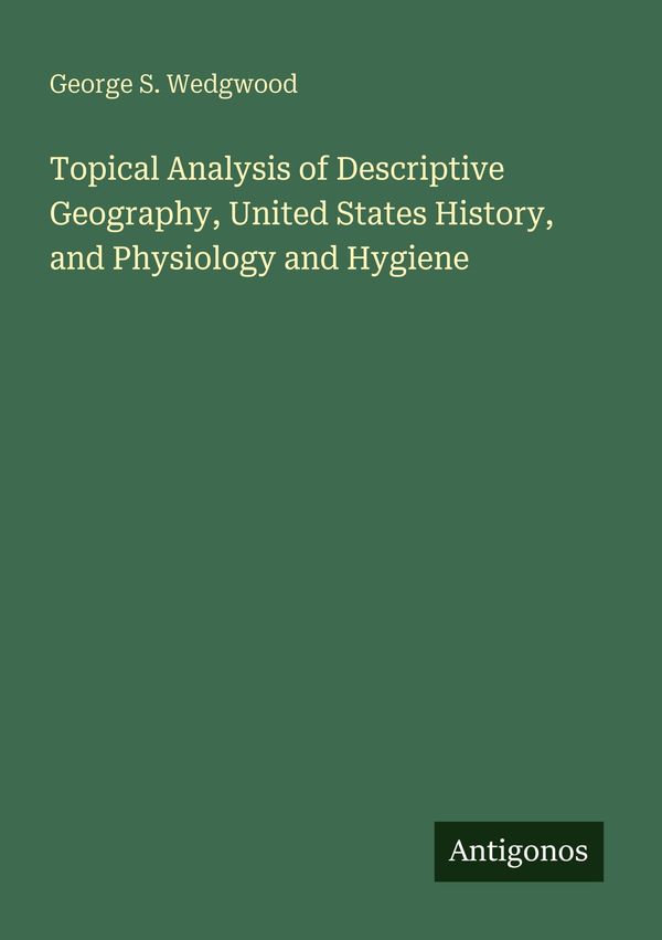 Topical Analysis of Descriptive Geography, United States History, a...