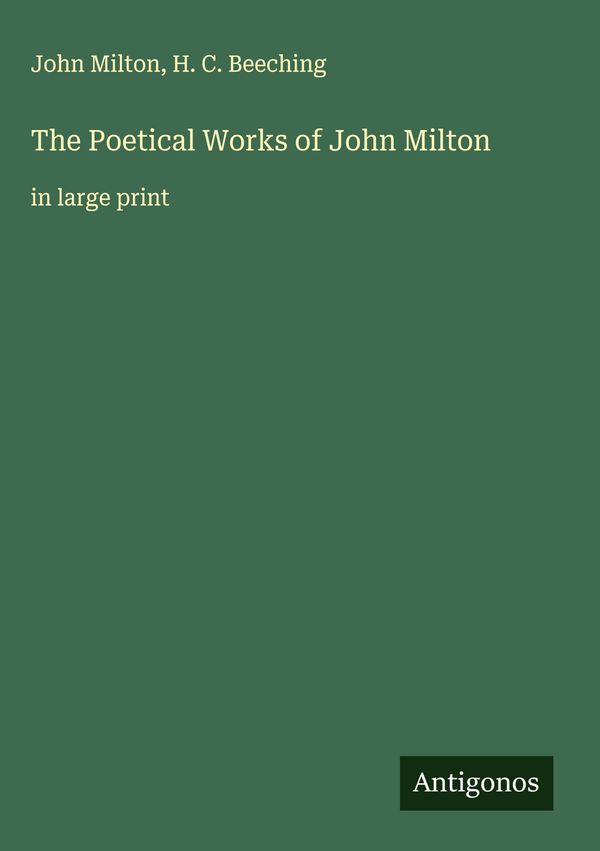 The Poetical Works of John Milton - John Milton (Buch)