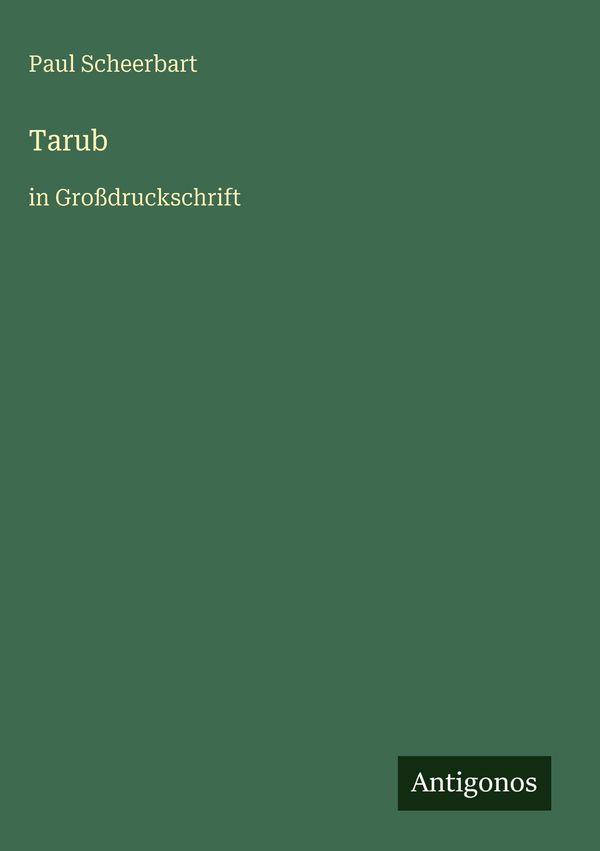 Tarub - Paul Scheerbart (Buch)