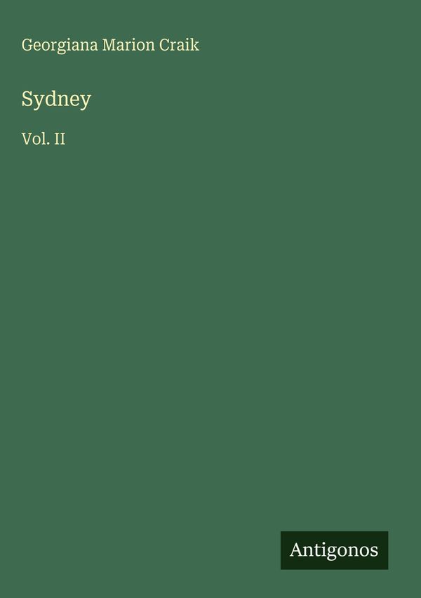 Sydney - Georgiana Marion Craik (Buch)