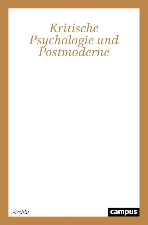 Kritische Psychologie und Postmoderne - Martin J. Jandl (Buch)