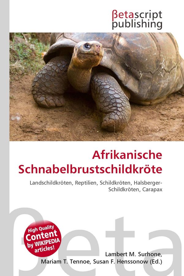 Afrikanische Schnabelbrustschildkröte (Buch)