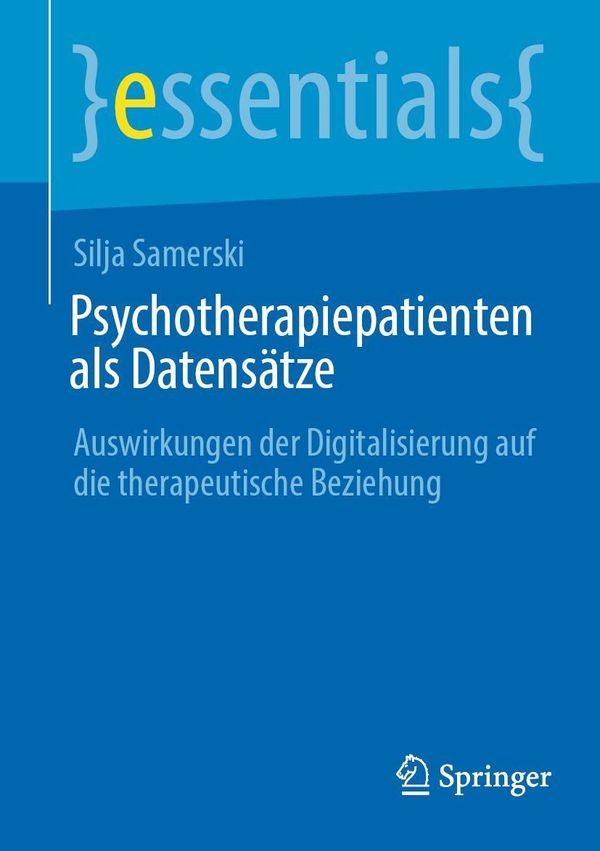 Psychotherapiepatienten als Datensätze - Silja Samerski (Buch)