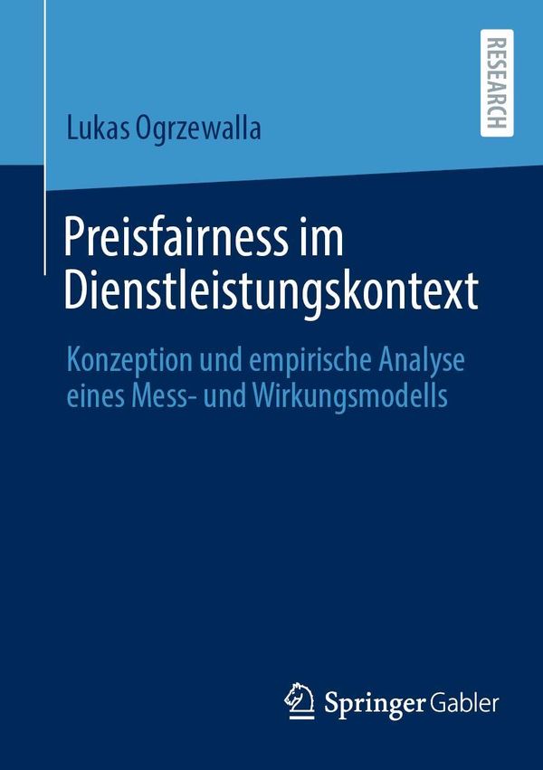 Preisfairness im Dienstleistungskontext - Lukas Ogrzewalla (Buch)