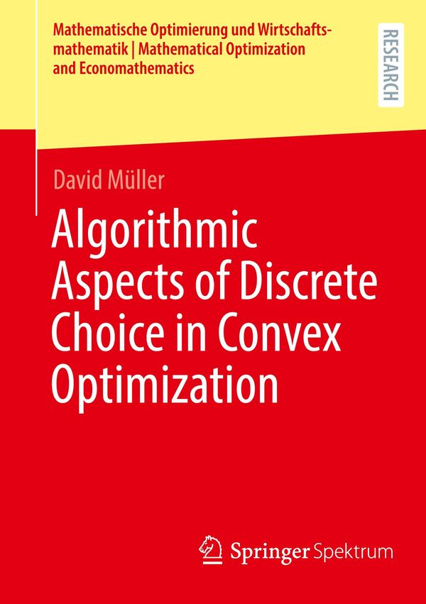 Algorithmic Aspects of Discrete Choice in Convex Optimization (Buch)