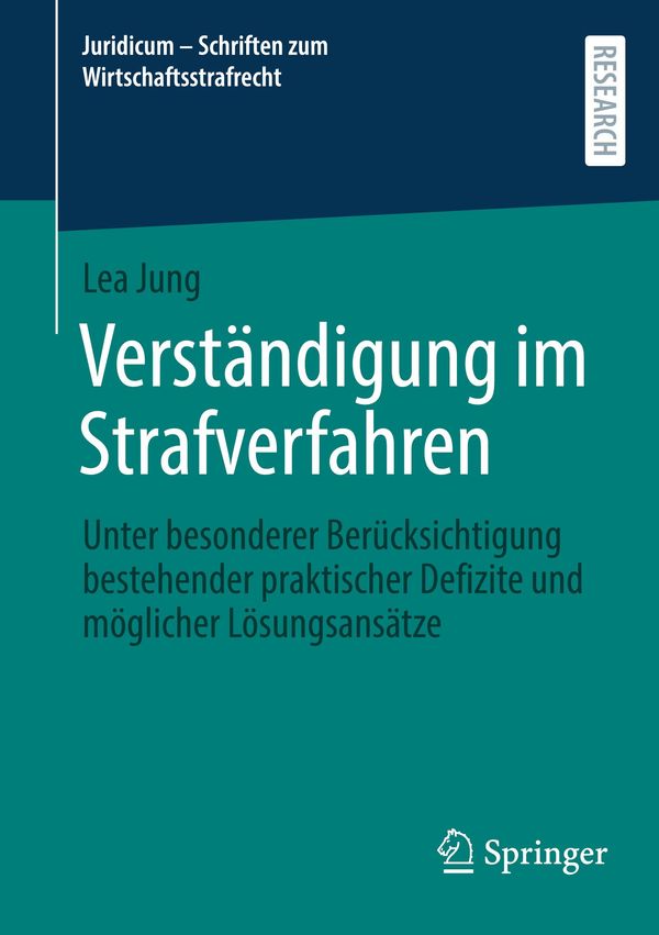 Verständigung im Strafverfahren - Lea Jung (Buch)
