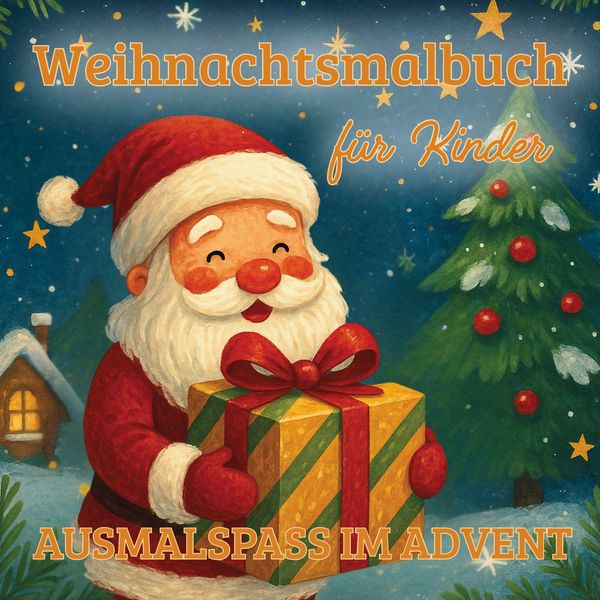 Weihnachtsmalbuch für Kinder - kreativer Ausmalspaß im Advent ab 4 ...