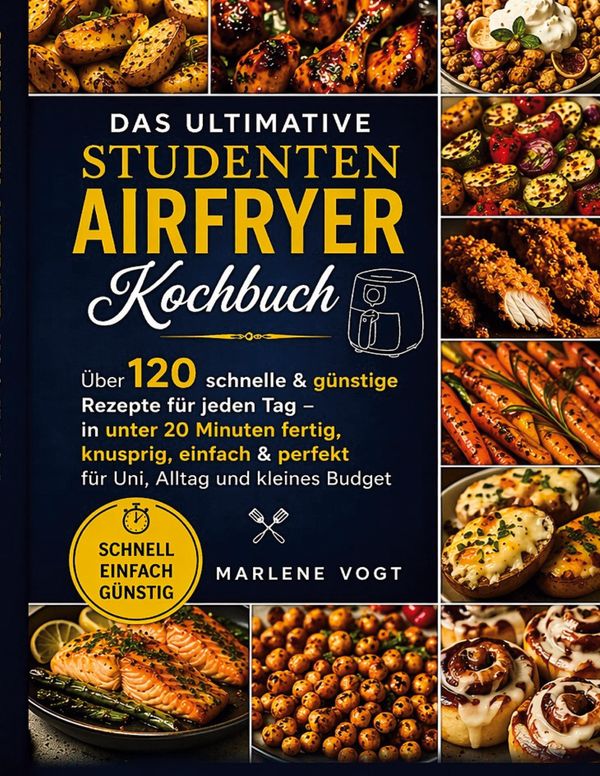 Das ultimative Studenten Airfryer Kochbuch - Marlene Vogt (Buch)