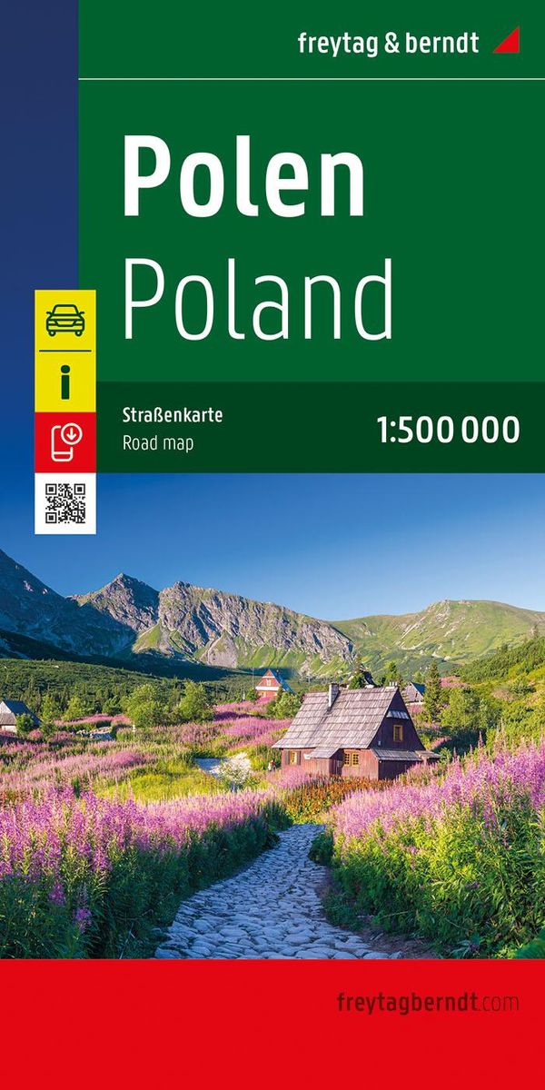 Polen, Straßenkarte 1:500.000, freytag & berndt