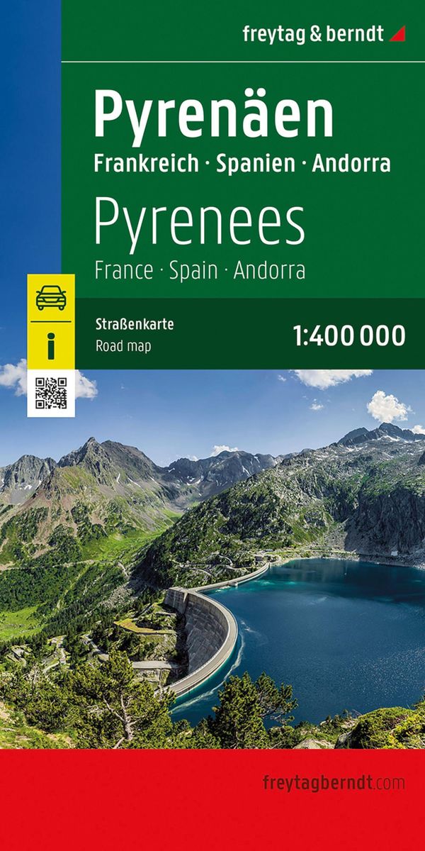 freytag & berndt Straßenkarte Pyrenäen, Frankreich - Spanien - Andorra 1:400.000