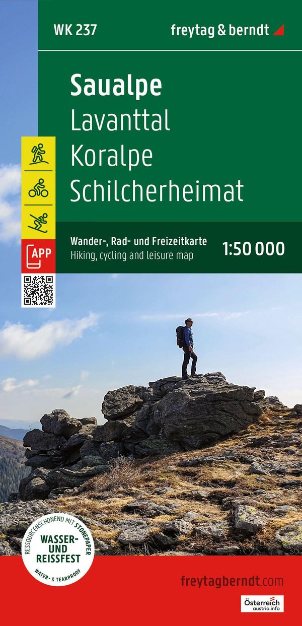 freytag & berndt Wanderkarte Saualpe, Region Lavanttal - Koralpe - Region Schilcherland 1:50.000