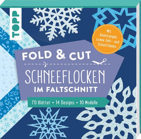 Fold & cut: Schneeflocken im Faltschnitt. Mit Anleitungen sowie Fal...