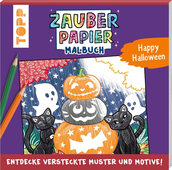 Zauberpapier Malbuch Happy Halloween - Natascha Pitz (Buch)