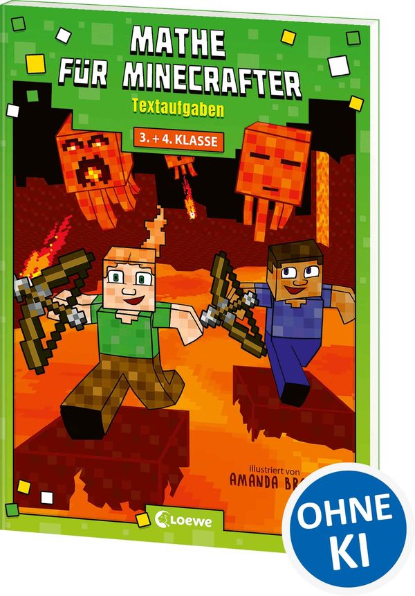 Mathe für Minecrafter - Textaufgaben 3. und 4. Klasse (Buch)