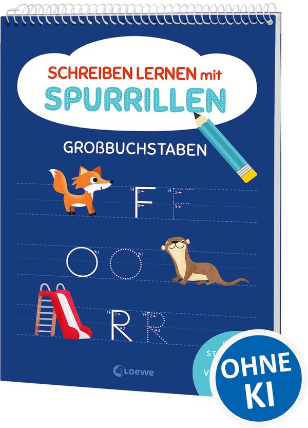 Schreiben lernen mit Spurrillen - Großbuchstaben (Buch)