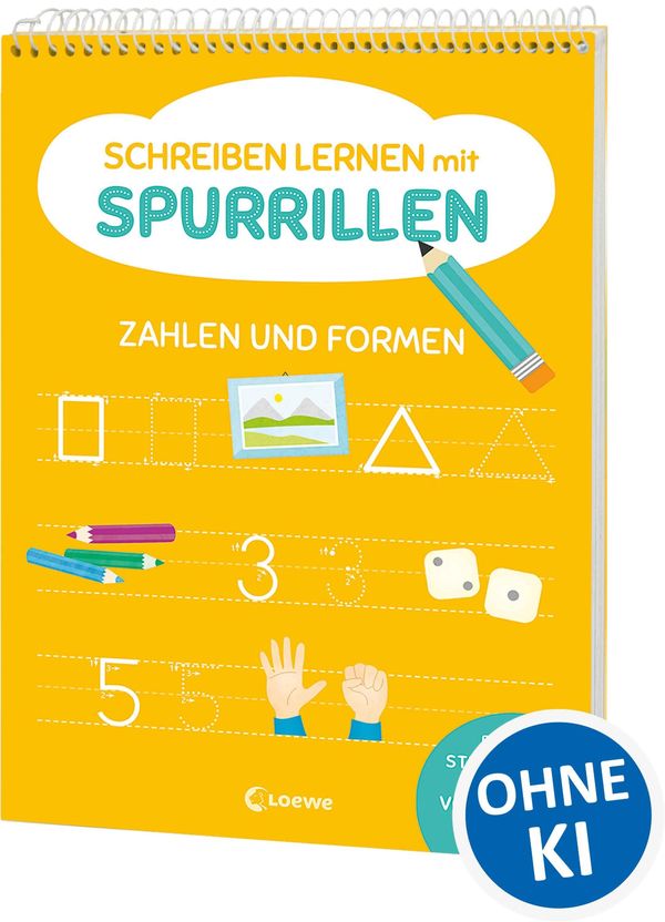 Schreiben lernen mit Spurrillen - Zahlen und Formen (Buch)