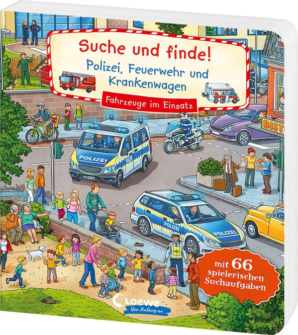 Suche und finde! Polizei, Feuerwehr und Krankenwagen (Buch)