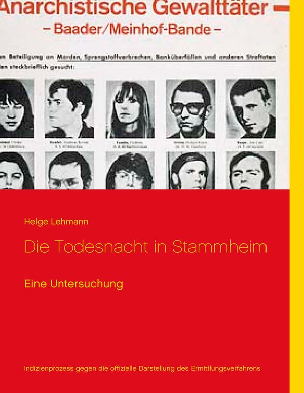 Die Todesnacht in Stammheim - Helge Lehmann (Buch)