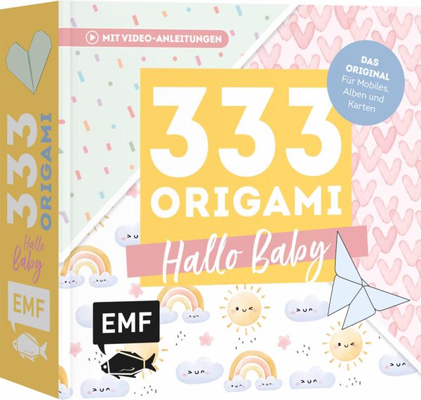333 Origami - Hallo Baby - Niedliche Papiere zum Basteln von Mobile...
