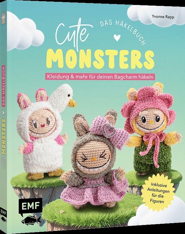 Cute Monsters - Das Häkelbuch für Labubu-Fans - inklusive Anleitung...