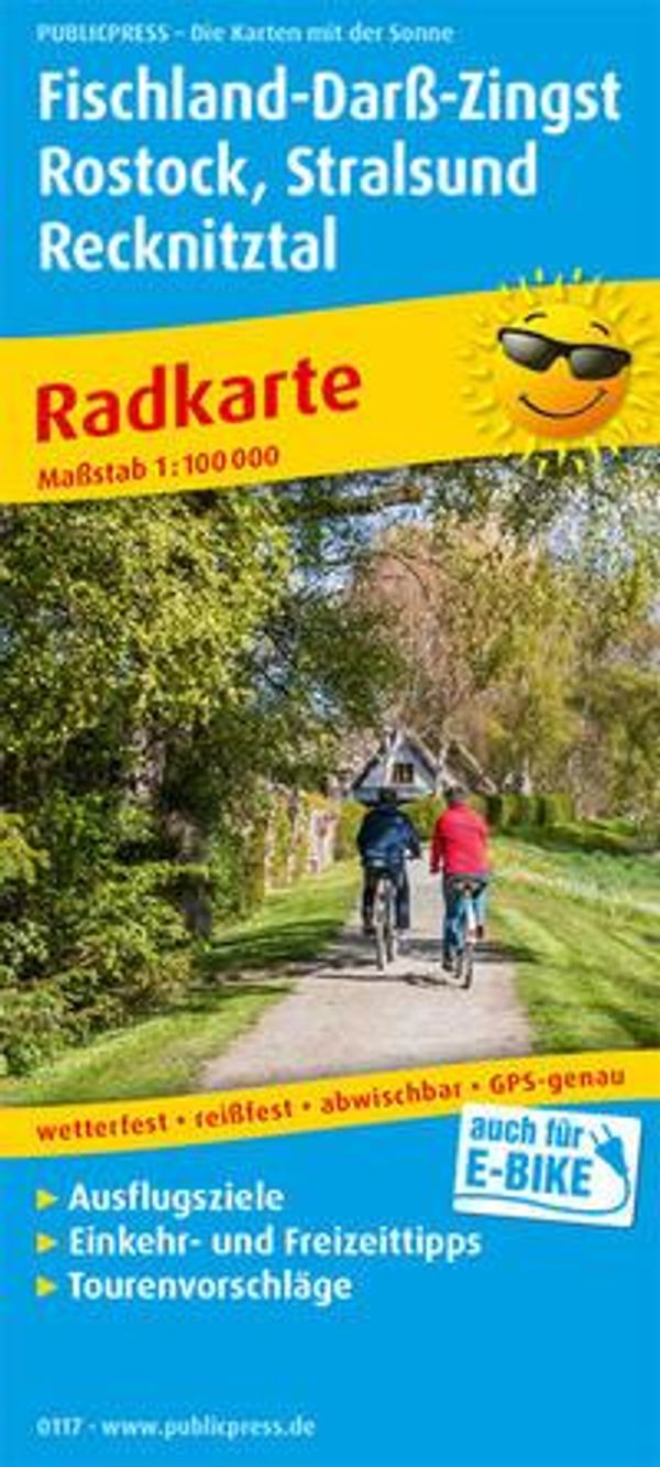 Fischland-Darß-Zingst, Rostock, Stralsund, Recknitztal 1:100 000