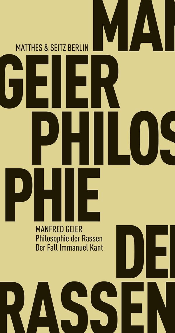 Philosophie der Rassen - Manfred Geier (Buch)