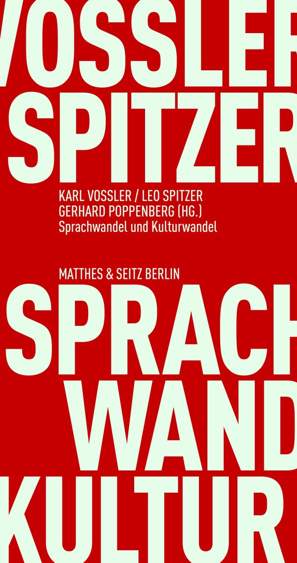 Sprachwandel und Kulturwandel - Karl Vossler (Buch)