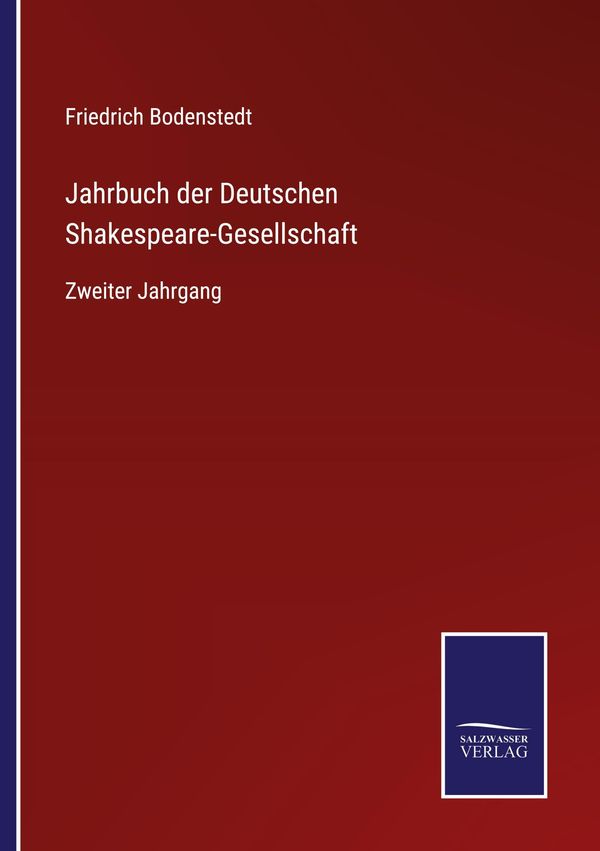Jahrbuch der Deutschen Shakespeare-Gesellschaft (Buch)