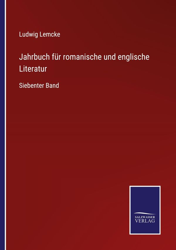 Jahrbuch für romanische und englische Literatur (Buch)