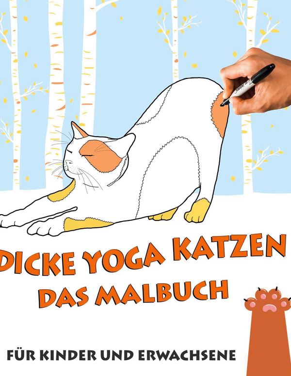 Das Malbuch - Dicke Yoga Katzen - Sylvia Thürschweller (Buch)