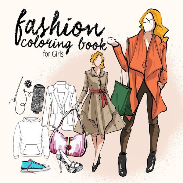 Fashion coloring book for teenagers | Fashion Coloring Book Kids 10...