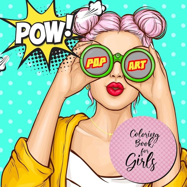 Pop Art Coloring Book for Girls - Monsoon Publishing (Buch)