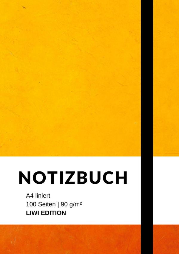 Notizbuch A4 liniert - 100 Seiten Soft Cover - FSC Papier (Buch)