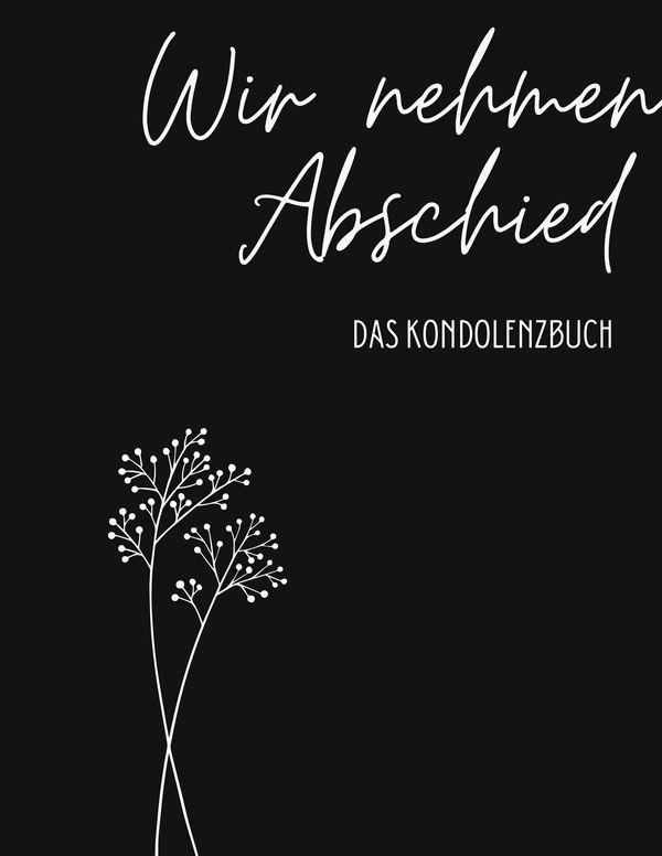 Kondolenzbuch Premium "Wir nehmen Abschied" - Nora Milles (Buch)