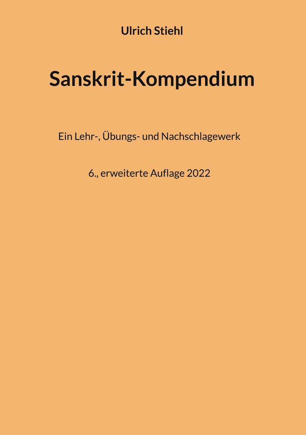 Sanskrit-Kompendium - Ulrich Stiehl (Buch)