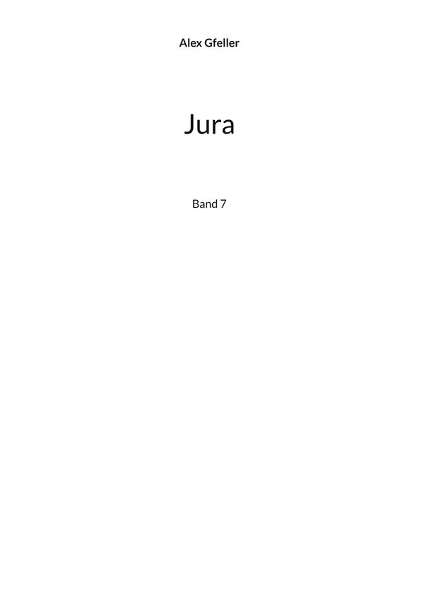 Jura - Alex Gfeller (Buch)