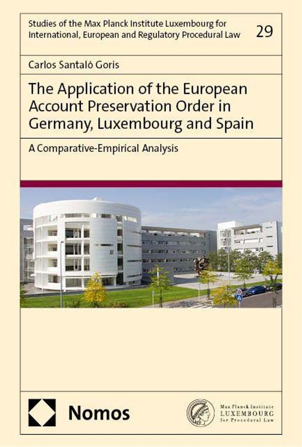 The Application of the European Account Preservation Order in Germa...