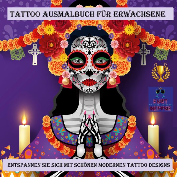 Tattoo Ausmalbuch für Erwachsene - Kurt Heppke (Buch)