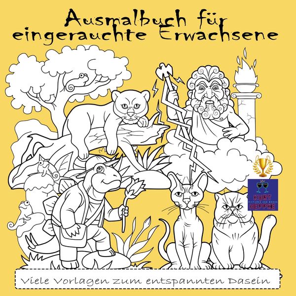Ausmalbuch für eingerauchte Erwachsene - Kurt Heppke (Buch)