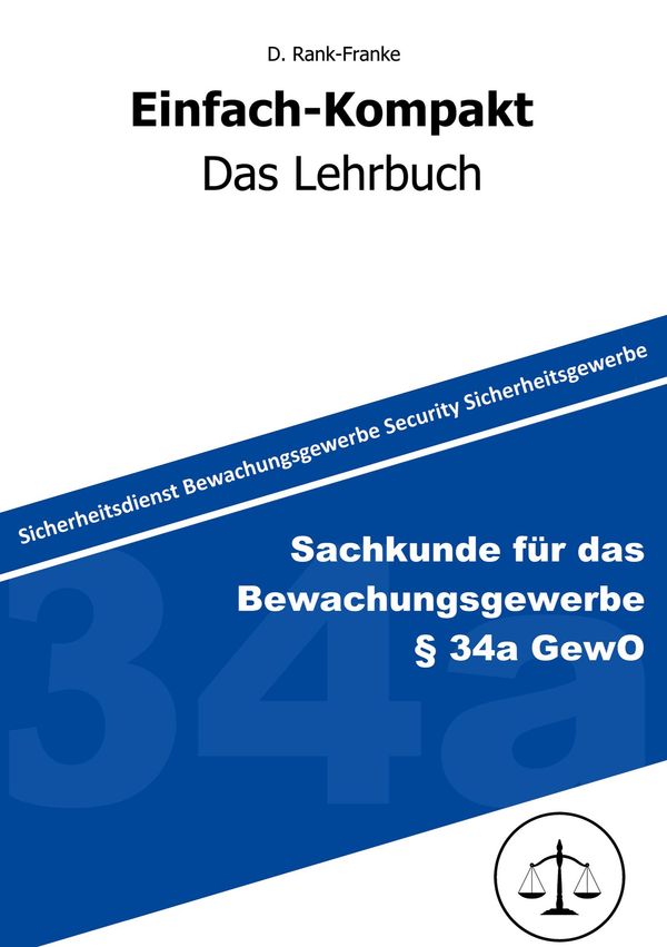Sachkundeprüfung gem. § 34a GewO - Denis Rank-Franke (Buch)